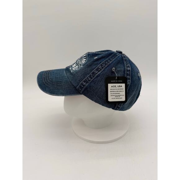 Don't Be A Lady Be A Legend Denim Adjustable Hat NWT - Picture 4 of 6